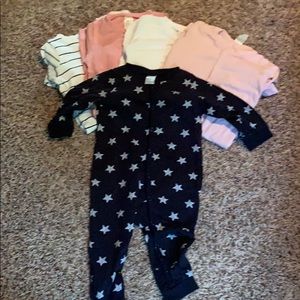 H&M long sleeve and pant button downs